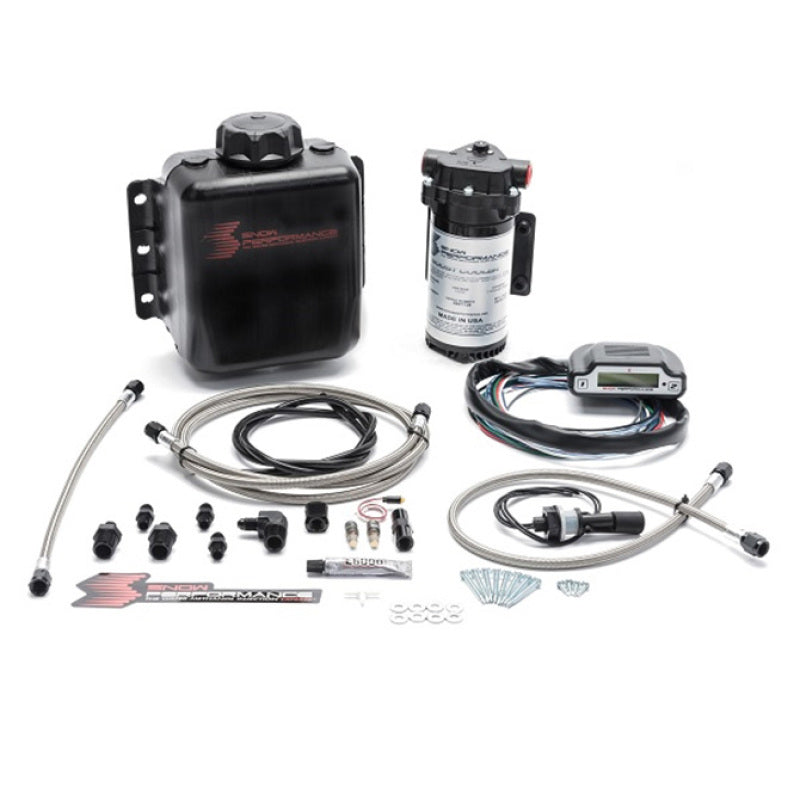 Snow Performance SNO-310-BRD Stg 3 Boost Cooler EFI 2D MAP Prog. Water Injection Kit (SS Braided Line & 4AN)