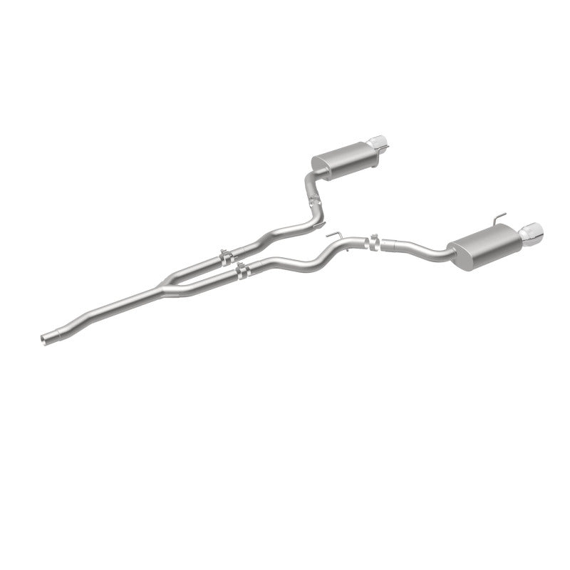 Magnaflow 19097 MagnaFlow Cat Back, SS, 2.5in, Street, Dual Split Polished 4.5in Tips 2015 Ford Mustang Ecoboost