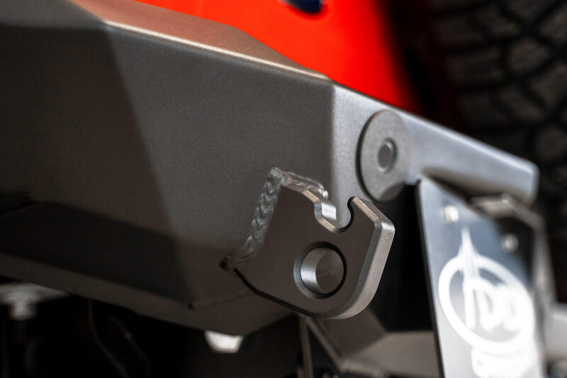 Addictive Desert Designs R23012NA01NA 2021+ Ford Bronco Rock Fighter Rear Bumper - Hammer Black