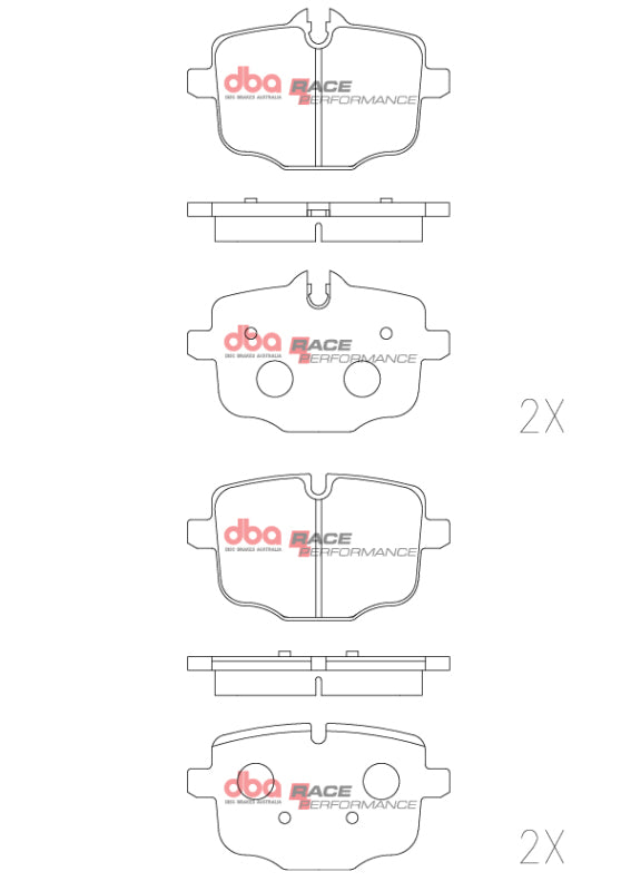 DBA DB2067RP 17-22 Honda Civic Type-R RP Performance Front Brake Pads