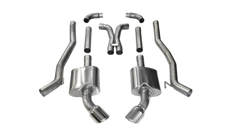 CORSA Performance 14968 Corsa 2011-2015 Chevrolet Camaro SS 6.2L V8 Manual Polished Xtreme 3in Cat-Back