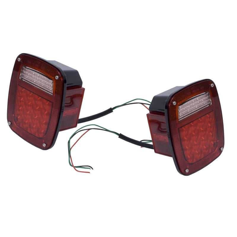 Rugged Ridge 12403.85 LED Tail Light Set 76-06 Jeep CJ Jeep Wrangler