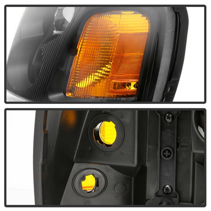 SPYDER 9042652 xTune 02-09 GMC Envoy OEM Style Headlights - Black (HD-JH-GEN02-AM-BK)