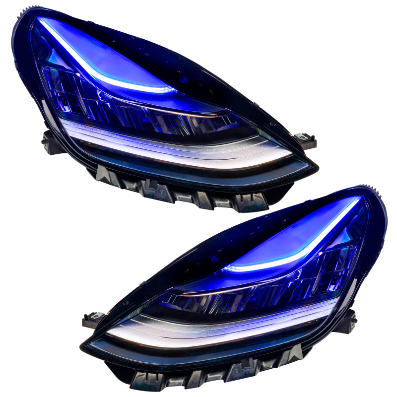 ORACLE Lighting 1286-335 Oracle 17-21 Tesla Model 3 Headlight DRL Upgrade Kit - ColorSHIFT w/ BC1 Controller SEE WARRANTY