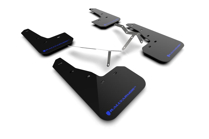Rally Armor MF90-UR-BLK/BL 22-25 Honda Civic/Civic Si/Sport Black UR Mud Flap w/Blue Logo