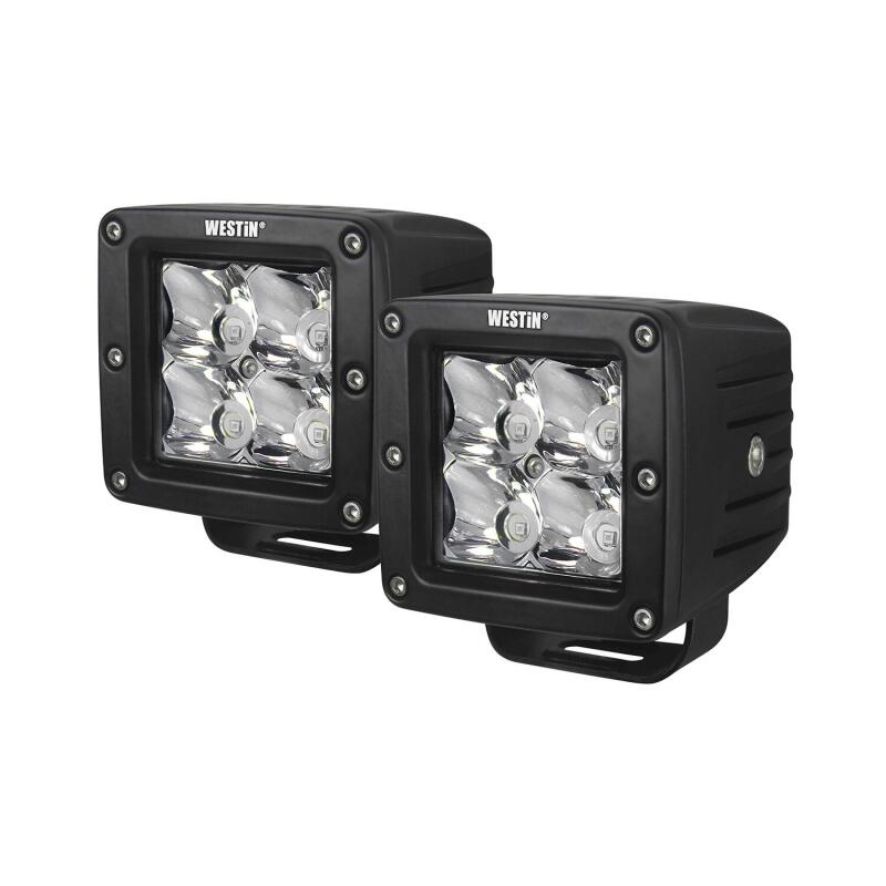 Westin Compact LED -4 5W Cree 3 inch x 3 inch (Set of 2) - Black