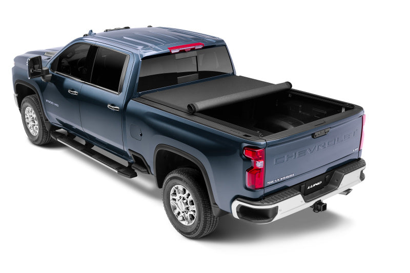 LUND 96893 Lund 07-17 Chevy Silverado 1500 (6.5ft. Bed) Genesis Elite Roll Up Tonneau Cover - Black