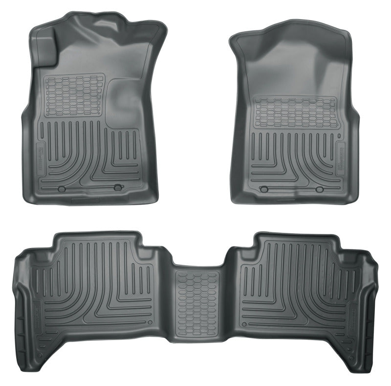 Husky Liners 98952 05-13 Toyota Tacoma WeatherBeater Combo Grey Floor Liners