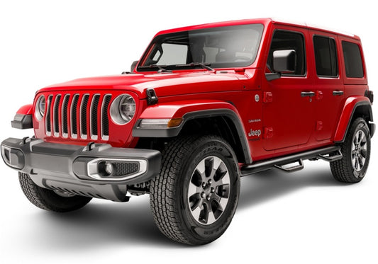 N-Fab J1866 Nerf Step 2018 Jeep Wrangler JL SUV 4 Door- Tex. Black - W2W - 3in