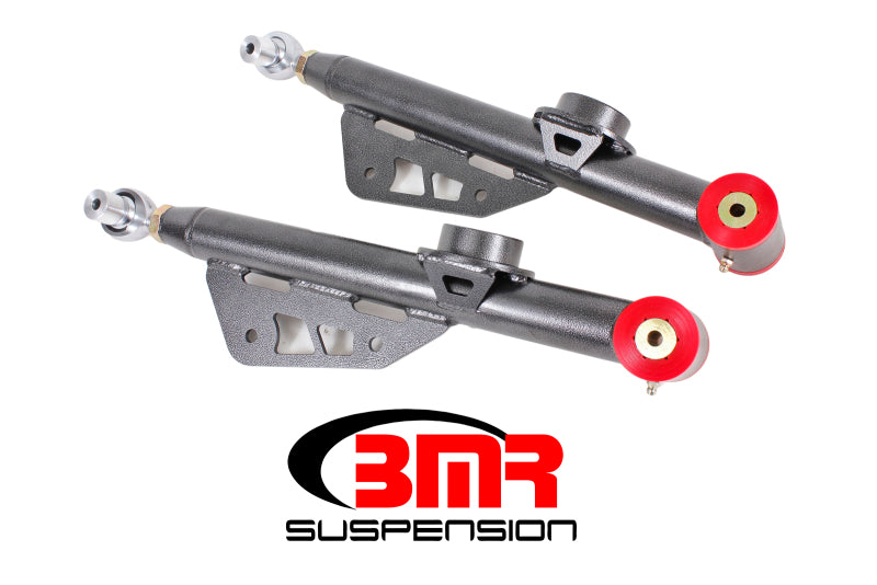 BMR Suspension TCA049H BMR 79-98 Fox Mustang Single Adj. Lower Control Arms / Rod End (Polyurethane) - Black Hammertone