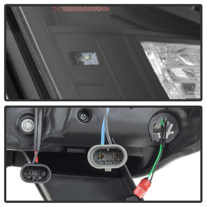 SPYDER 5085504 Spyder 04-15 Nissan Titan / 04-07 Nissan Armada V2 Projector Headlights - Black PRO-YD-NTI04-DRL-BK