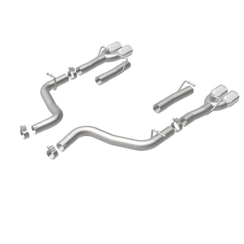 Magnaflow 19218 MagnaFlow Axle-Back, SS, 2.5in, Quad Split Rear 3.5in Tip 2015 Dodge Challenger 3.6L V6