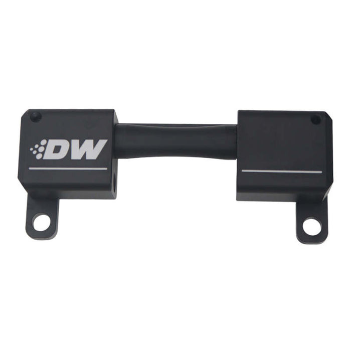 DeatschWerks 6-03-0702 High Flow Ethanol Sensor Adapter - 10AN ORB to 10AN ORB - Anodized Matte Black