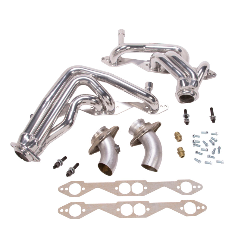 BBK 15950 93-96 Chevrolet Impala SS Shorty Tuned Length Exhaust Headers - 1-5/8 Silver Ceramic