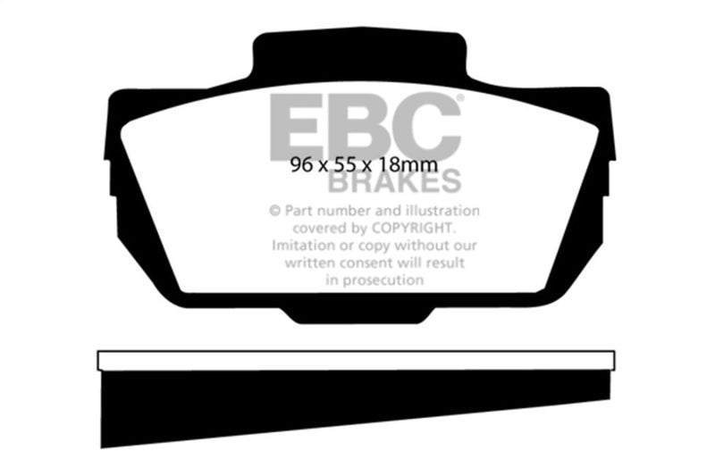 EBC DP2149 66-67 Saab Sonnet 0.8 Greenstuff Front Brake Pads