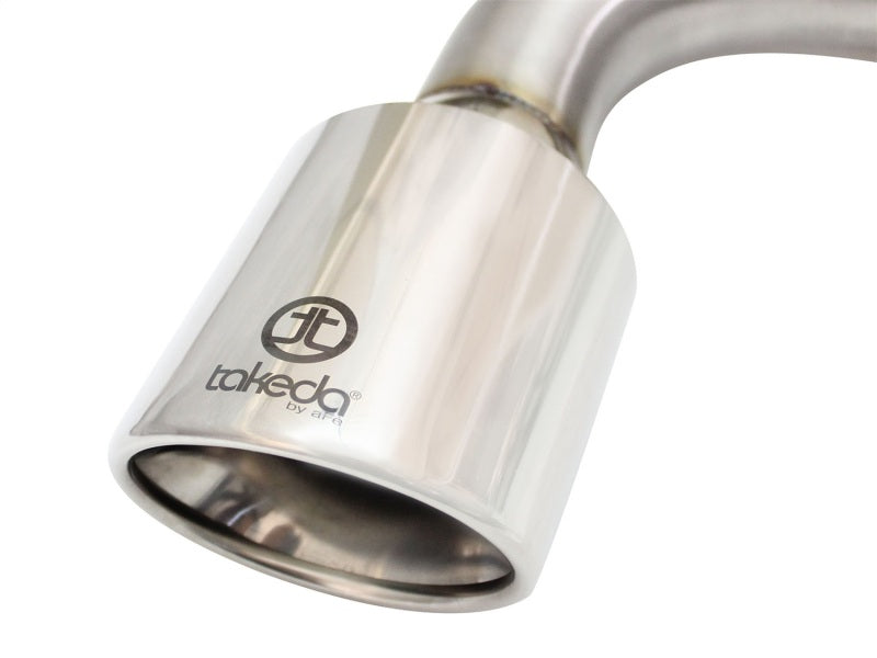aFe 49-36025-P 11-16 Scion TC L4-2.5L 304SS 2-1/4in to 2-1/2in Axle-Back Takeda Exhaust w/ Polished Tip