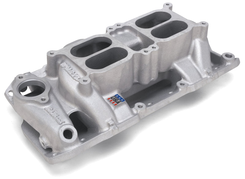 Edelbrock EDE7525 SBC Dual Quad Air Gap Intake Manifold