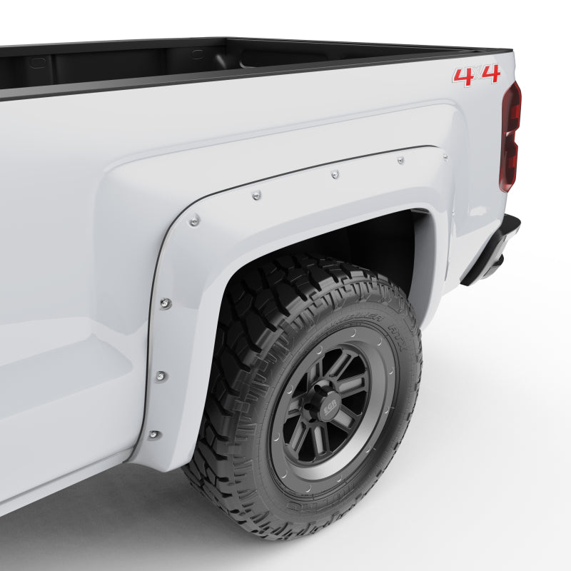 EGR 791574-GAZ 14+ Chev Silverado 6-8ft Bed Bolt-On Look Color Match Fender Flares - Set - Summit White