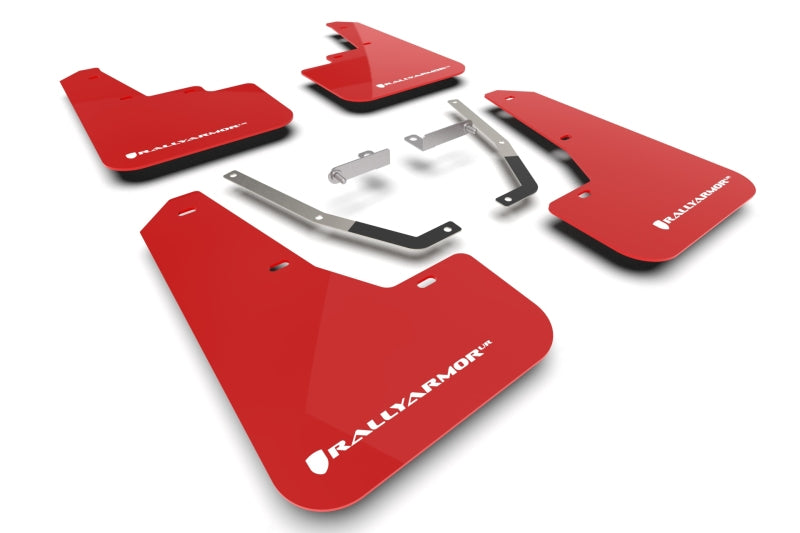 Rally Armor MF106-UR-RD-WH 24-26 Subaru Crosstrek Red UR Mud Flap White Logo