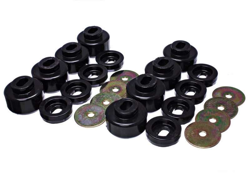 Energy Suspension 3.4162G 07-10 Chevy K2500/3500HD Body Mount Set - Black