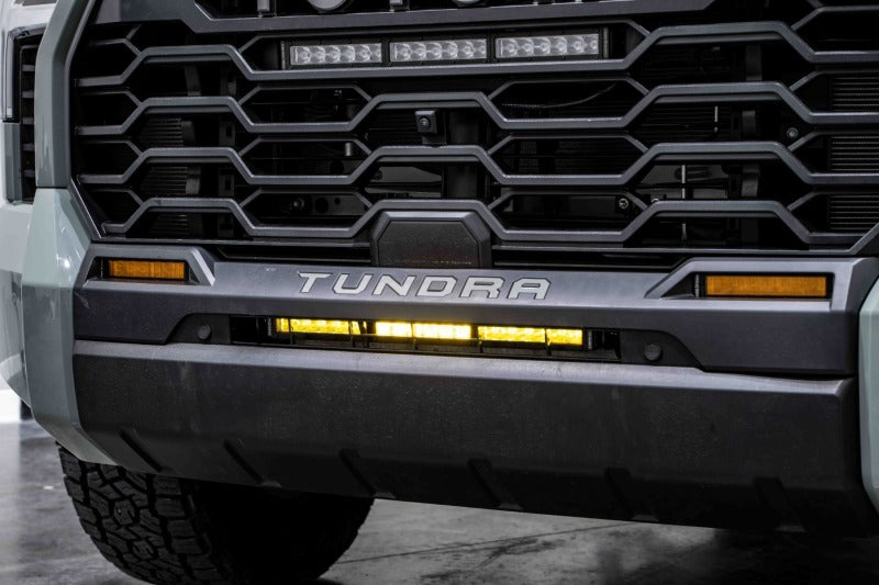 Diode Dynamics DD7413 2022 Toyota Tundra Stealth Bumper Light Bar Kit - Amber Combo