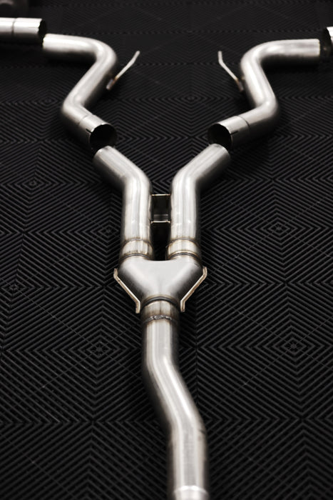 MBRP S72233CF 18-22 Ford Mustang 2.3L Ecoboost 3in Cat-Back Exhaust w/ Quad Carbon Fiber SS Tips - T304