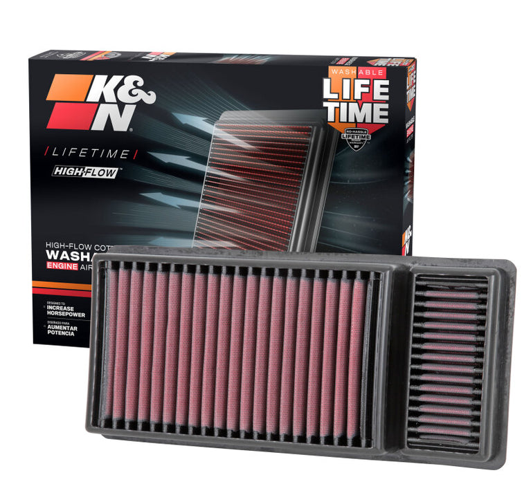 K&N Engineering 33-5010 K&N Replacement Panel Air Filter for 11-15 Ford F-250/F-350/F-450/F-550 Super Duty 6.7L V8 Diesel