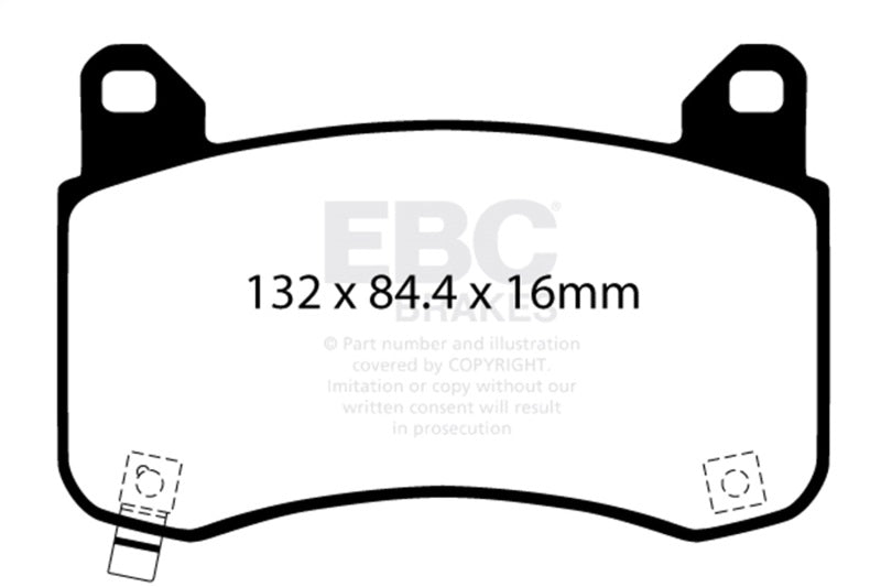 EBC DP42418R 2020+ Tesla Model Y Yellowstuff Front Brake Pads