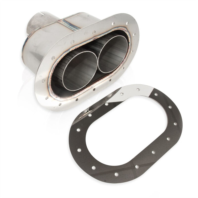Stainless Works ST2814 Oval Through-Body Tip With Tubes