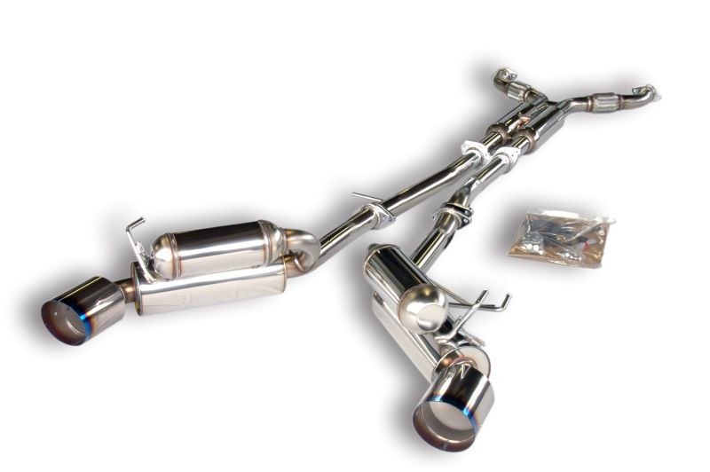 HKS 32009-BN001 03-06 350z Dual Hi-Power Ti Tip Catback Exhaust (SUS304 NO COATING)