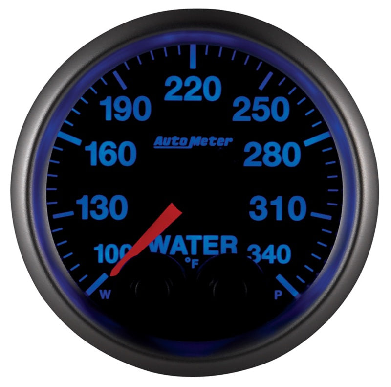 AutoMeter 5655 Autometer Elite 52mm 100-340 Deg F Water Temperature Peak and Warn Gauge w/ Electonic Control