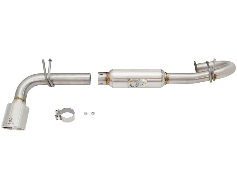 aFe 49-36025-P 11-16 Scion TC L4-2.5L 304SS 2-1/4in to 2-1/2in Axle-Back Takeda Exhaust w/ Polished Tip