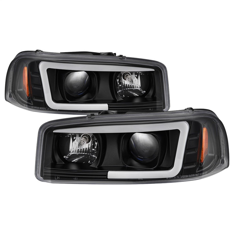 SPYDER 5084521 Spyder GMC Sierra 1500/2500/3500 99-06 V2 Projector Headlights - DRL - Black PRO-YD-CDE00V2-LB-BK