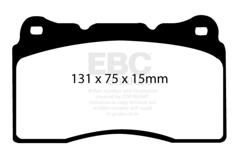 EBC DP41210R 17-21 Honda Civic Type-R (FK8) Yellowstuff Front Brake Pads