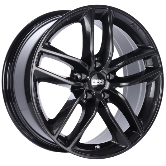 BBS SX0301CB SX 17x7.5 5x112 ET45 Crystal Black Wheel -82mm PFS/Clip Required