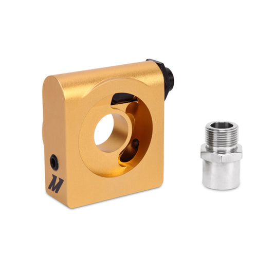 Mishimoto MMOP-SPTRM22 M22 x 1.5 Oil Sandwich Plate w/ Rear-Mounted Thermostat