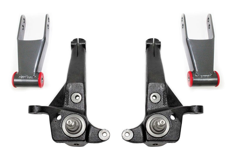 Maxtrac K883042B MaxTrac 01-09 Ford Ranger 2WD w/Coil Susp. (Non Stabilitrak) 4in/2in Spindle Lift Kit