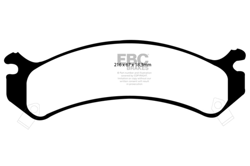 EBC DP31305C 01-05 Cadillac Deville 4.6 HD Redstuff Front Brake Pads