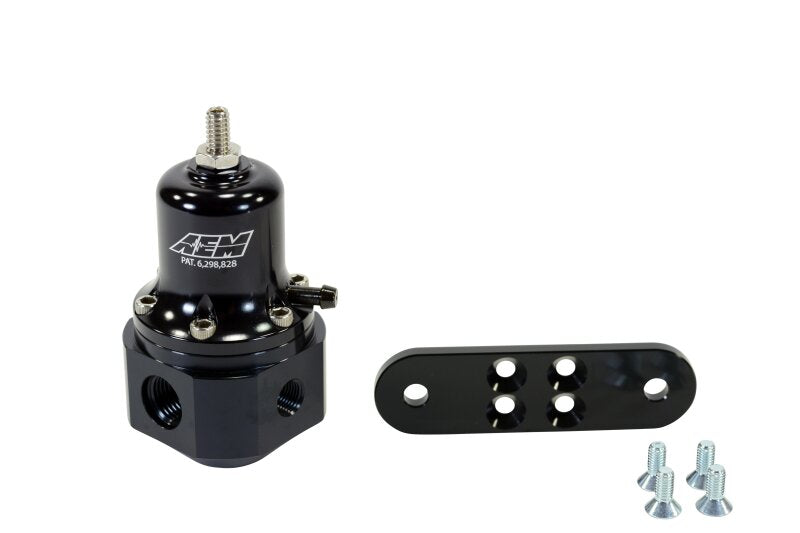 AEM 25-305BK High Capacity Universal Black Adjustable Fuel Pressure Regulator