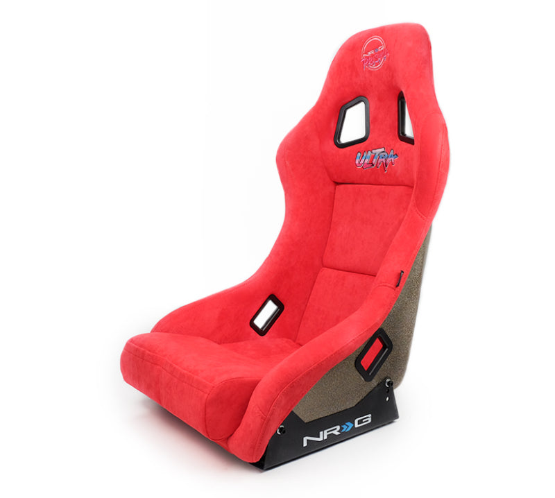 NRG FRP-303RD-ULTRA FRP Bucket Seat ULTRA Edition - Medium (Red Alcantara/Pearlized Back)