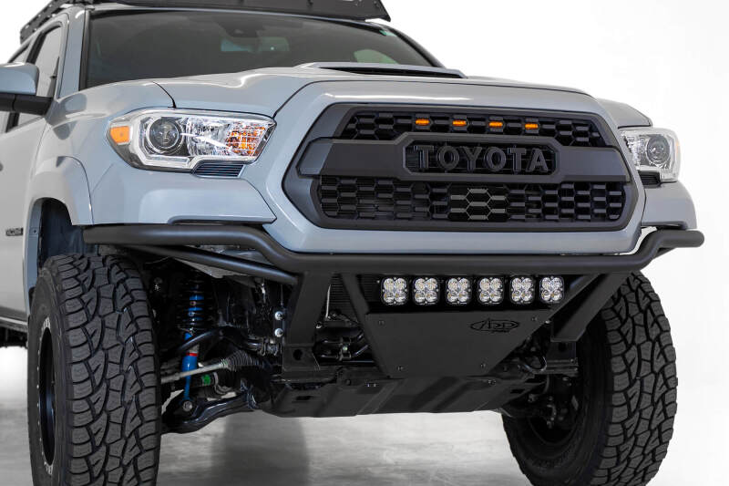 Addictive Desert Designs F688102100103 16-20 Toyota Tacoma PRO Bolt-On Front Bumper - Hammer Black