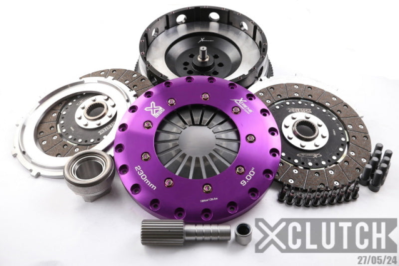 XCLUTCH XKBM23595-2G XClutch 07-10 BMW 335i Base 3.0L 9in Twin Solid Organic Clutch Kit (8 Bolt/PB in Input Shaft)