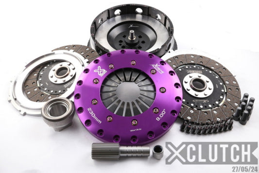 XCLUTCH XKBM23595-2G XClutch 07-10 BMW 335i Base 3.0L 9in Twin Solid Organic Clutch Kit (8 Bolt/PB in Input Shaft)