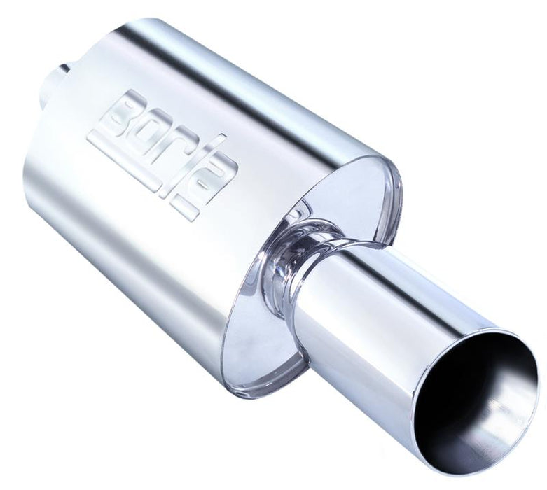 Borla 40057 Boomer Muffler Thumper Oval 2-1/4in In 4in Side Rount Out