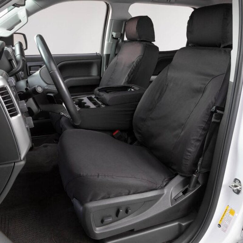 Covercraft SS2512PCCH 16-20 Ford Transit Polycotton SeatSaver Custom Front Row Seat Covers - Charcoal