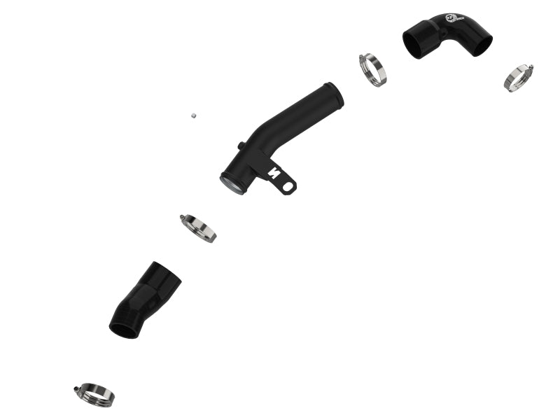 aFe 46-20646-B 19-22 Hyundai Veloster N L4 2.0L (t) BladeRunner 2-1/2in Aluminum Hot Charge Pipe - Black