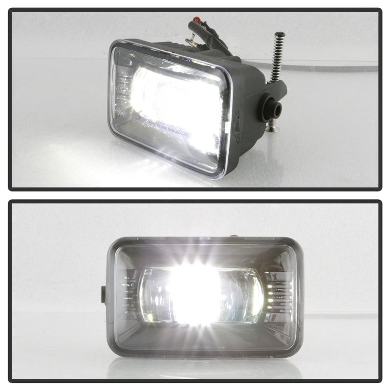 SPYDER 9043277 Spyder 15-18 Ford F-150 / 17-18 Ford F-250/F-350 Full LED Fog Lights - w/o Switch (FL-LED-PRO-4)
