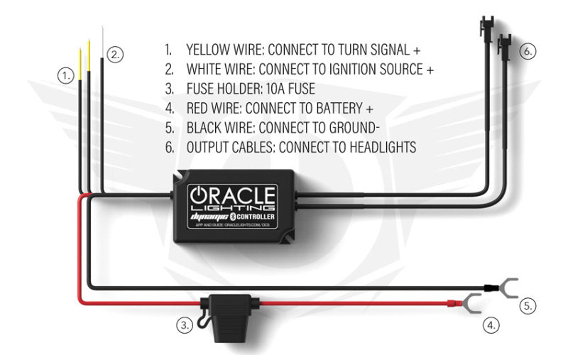 ORACLE Lighting 1446-332 Oracle 18-21 Ford Mustang Dynamic DRL w/ Halo Kit & Sequential Turn Signal - ColorSHIFT SEE WARRANTY