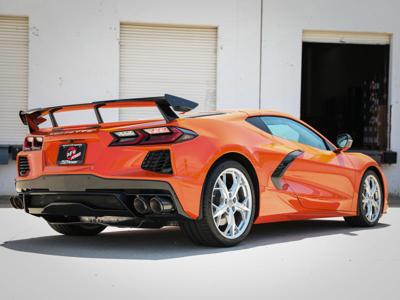 aFe 49-34124-C MACH Force-Xp 3in to 2-1/2in 304SS Cat-Back 2020 Chevy Corvette (C8) 6.2L - Carbon Fiber Tip