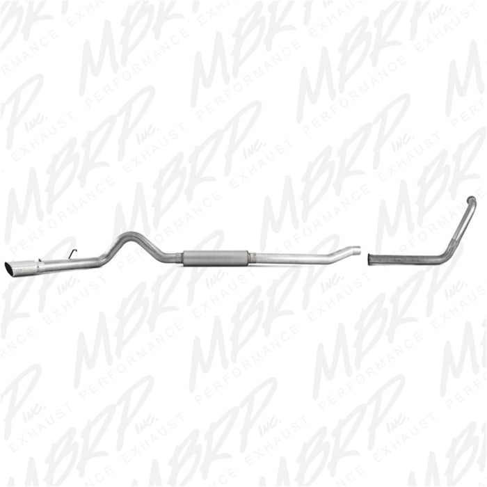 MBRP S6206AL 2003-2007 Ford F-250/350 6.0L EC/CC Turbo Back Single Side (Stock Cat)